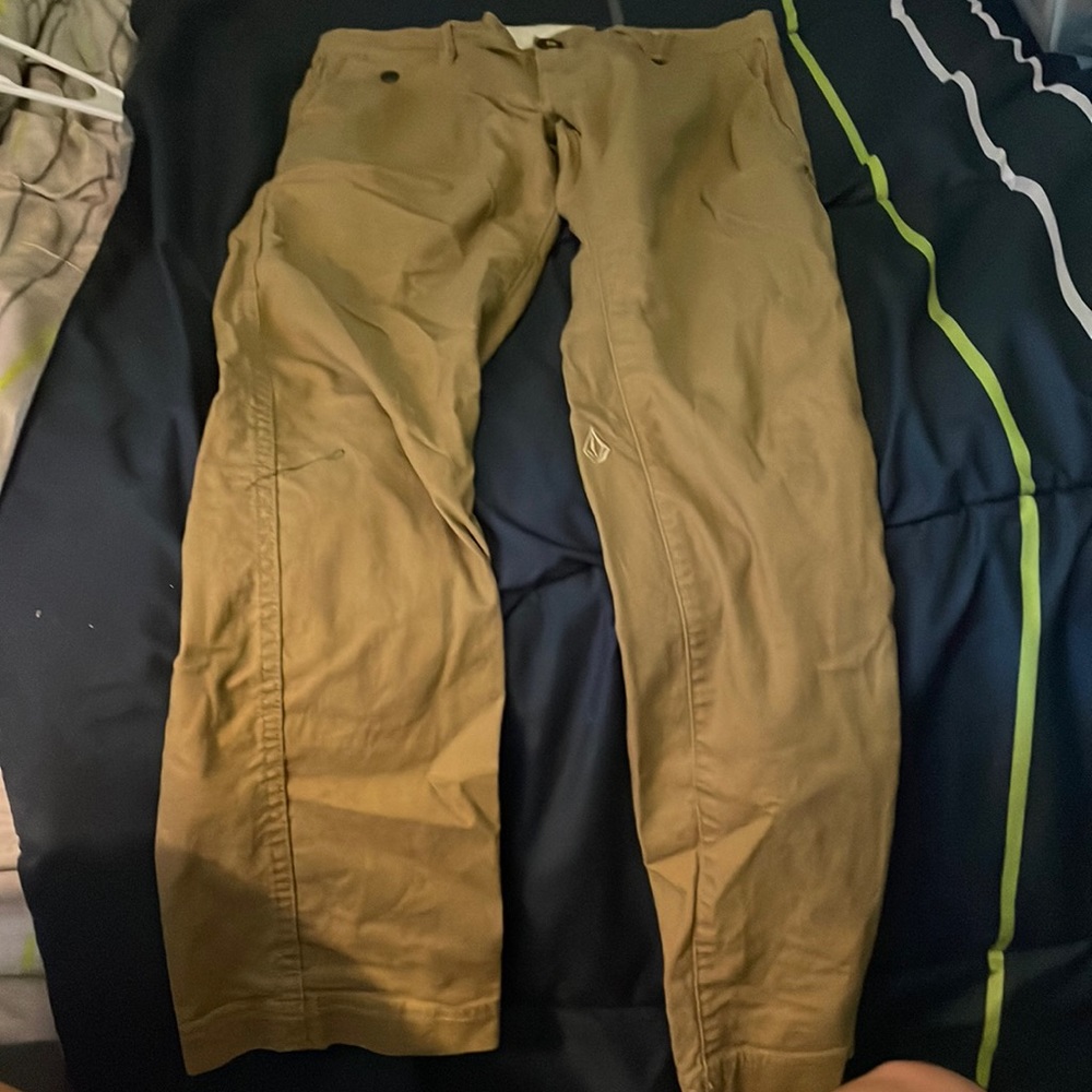 Tan relaxed pants